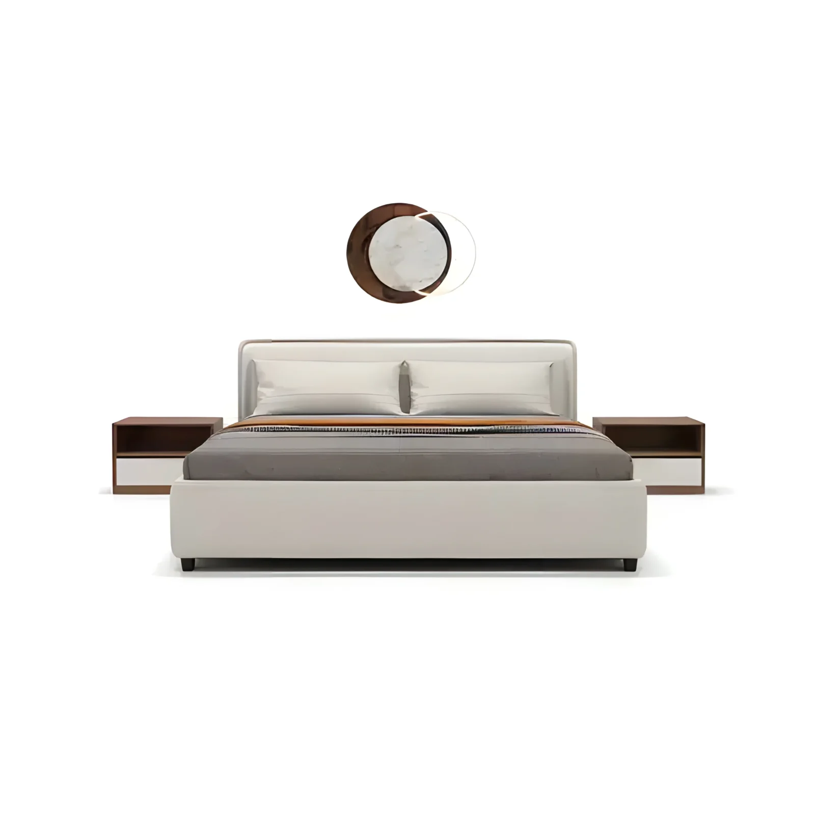 Vixo Bed and Nightstand Set