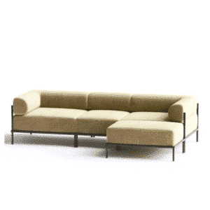 Sira L Shape shown in angled view for stylish home seating
