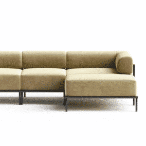 Sira L Shape sofa design in room view for contemporary interiors