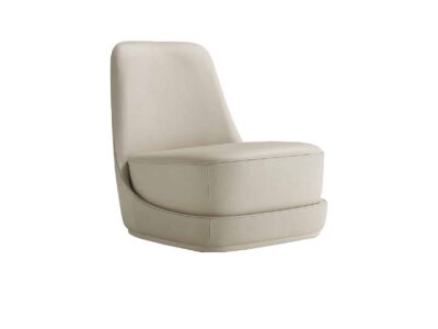 Clay Living Chair side profile for polished furniture displays