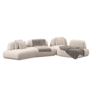 Plum L Shape displayed in lifestyle view for coordinated living room decor