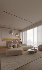 Plum L Shape shown in angled view for stylish home seating