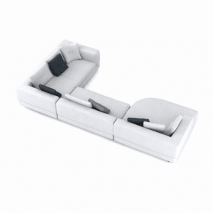 Vetra L Shape sofa design in room view for contemporary interiors