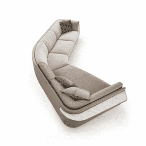 Lumin L Shape shown in angled view for stylish home seating