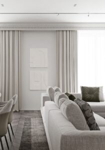 Morte L Shape shown in angled view for stylish home seating