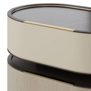 Lumo Nightstand Set in warm home interior scene