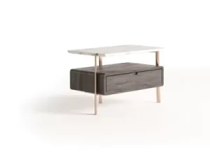Mina Nightstand Set in sleek storage display