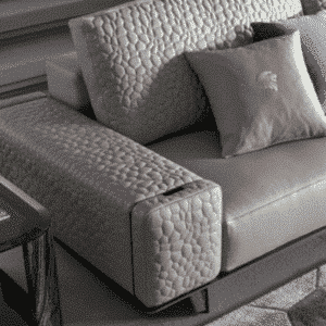 Mylon L Shape sofa design in room view for contemporary interiors