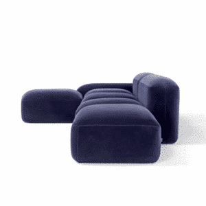 Prova L Shape sofa design in room view for contemporary interiors
