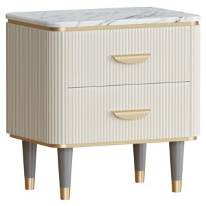 Nari Nightstand Set in smart room styling