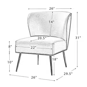 Tavo Dining Chair profile view for dining room furniture