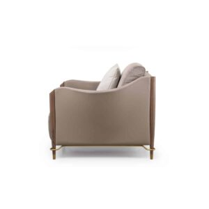 Tova Living Chair side profile for practical home seating