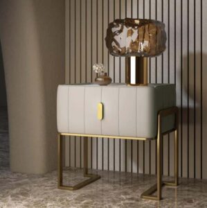 Vila Nightstand Set in soft home styling view