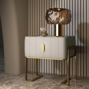 Vila Nightstand Set in clean room styling