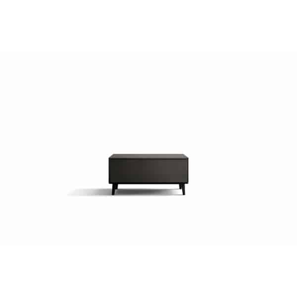 Malo Bed and Nightstand Set presented in a clean bedroom with wide room view