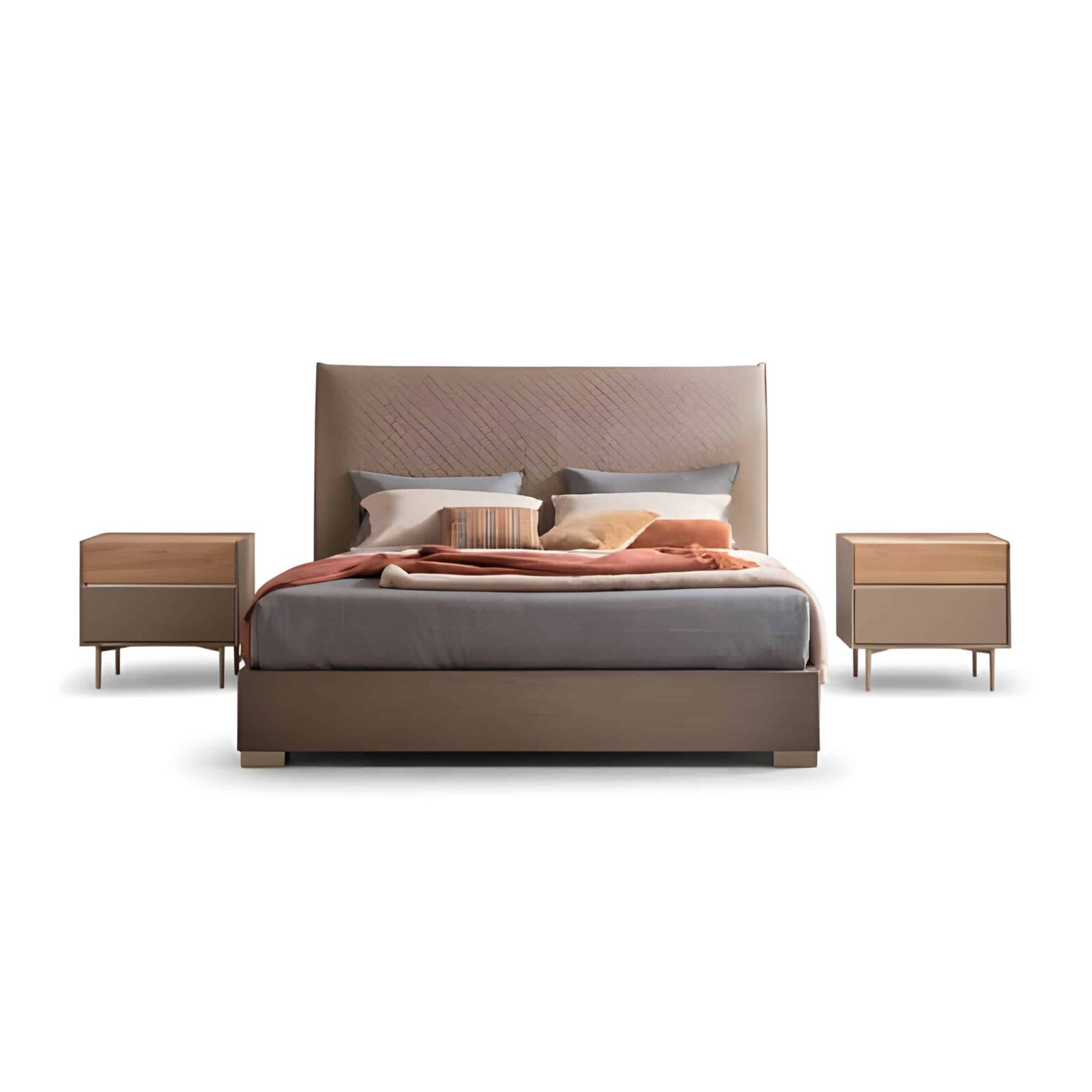 Vita Bed and Nightstand Set