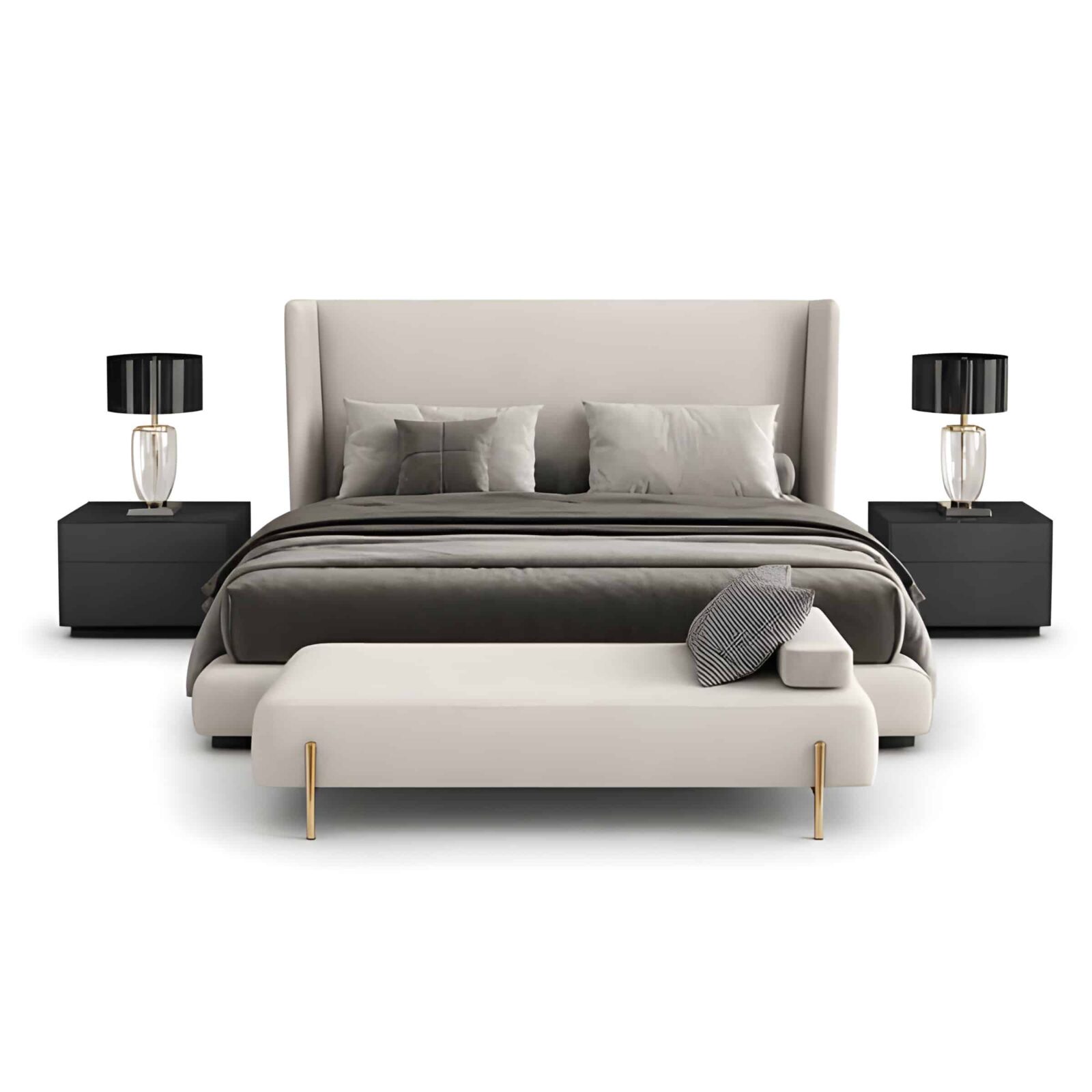 Ravi Bed and Nightstand Set