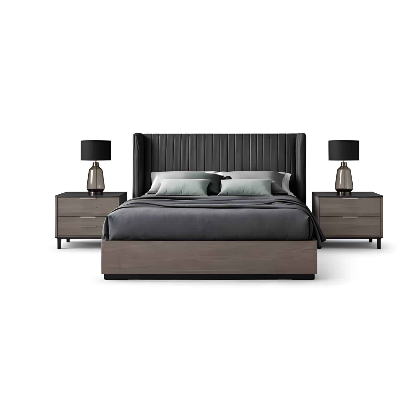 Sivo Bed and Nightstand Set