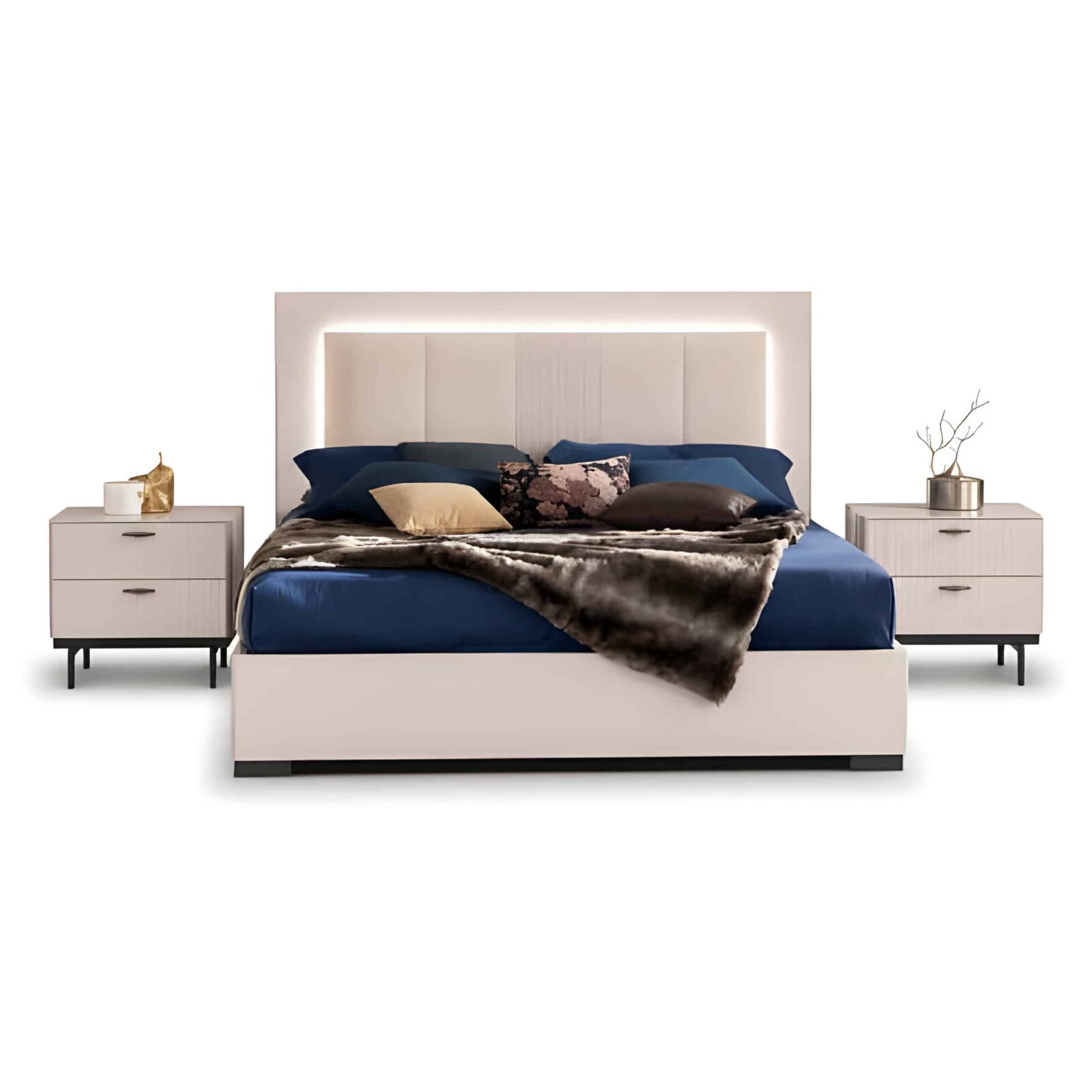 Zova Bed and Nightstand Set