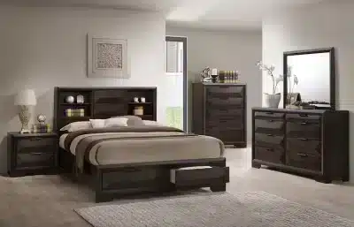 Siva Bedroom Set side storage and bedroom layout