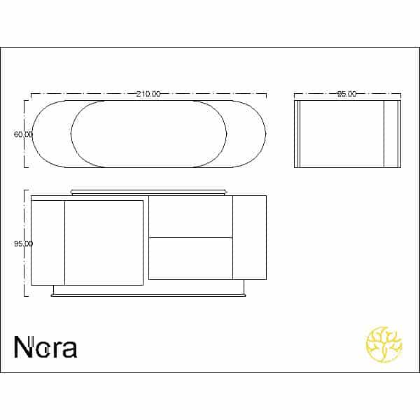 Jaro Buffet presented from a main display for home interiors