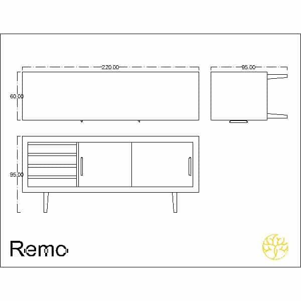 Piro Buffet captured in a main display for buffet furniture styling