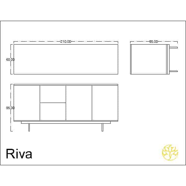 Bavo Buffet captured in a main display for buffet furniture styling