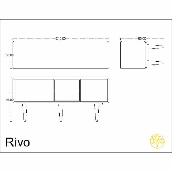 Airo Buffet in a main display for coordinated dining room decor