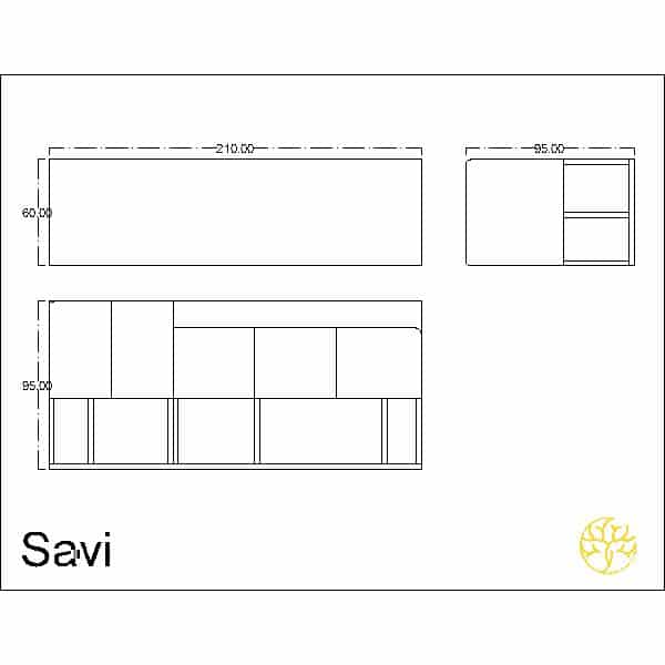 Gano Buffet presented from a main display for home interiors