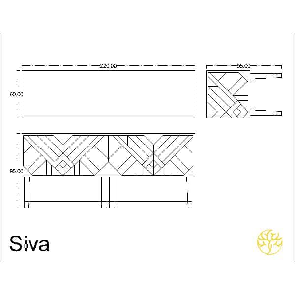Sera Buffet with a main display for a modern dining area