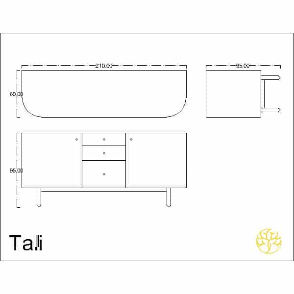 Gavia Buffet captured in a main display for buffet furniture styling