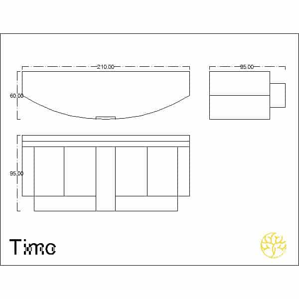 Zora Buffet shown in a main display for dining room furniture