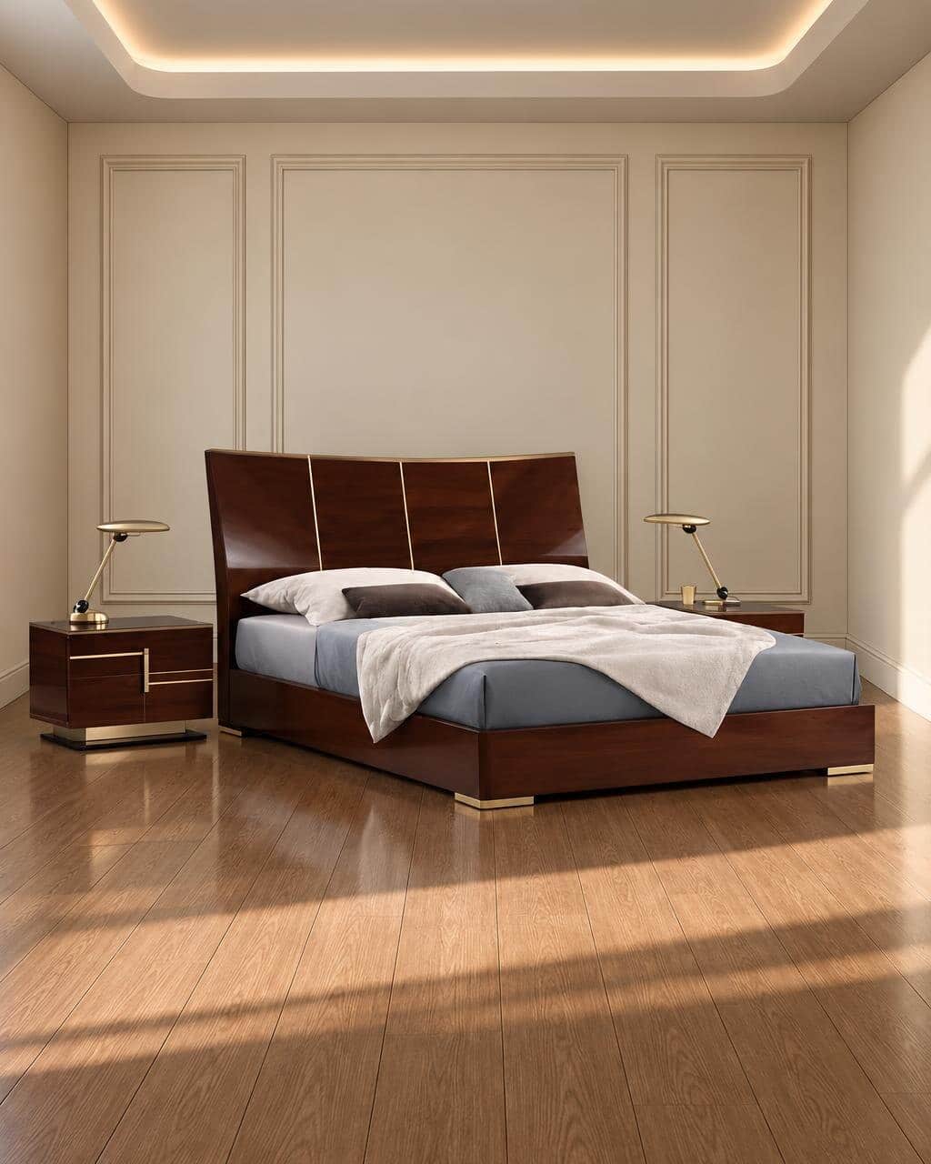 Livo Bed and Nightstand Set