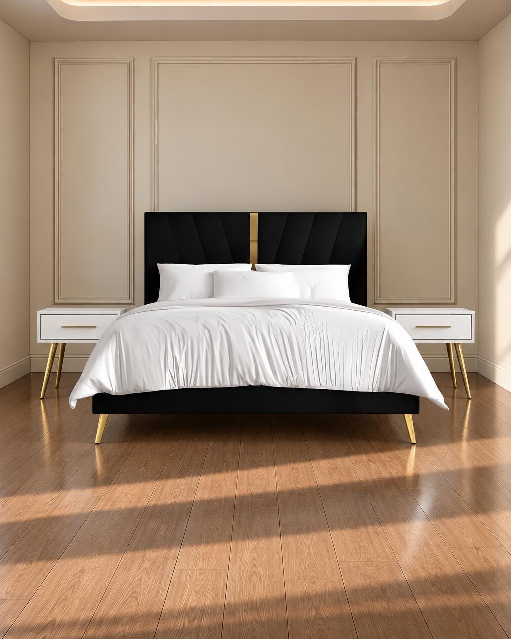 Zixo Bed and Nightstand Set