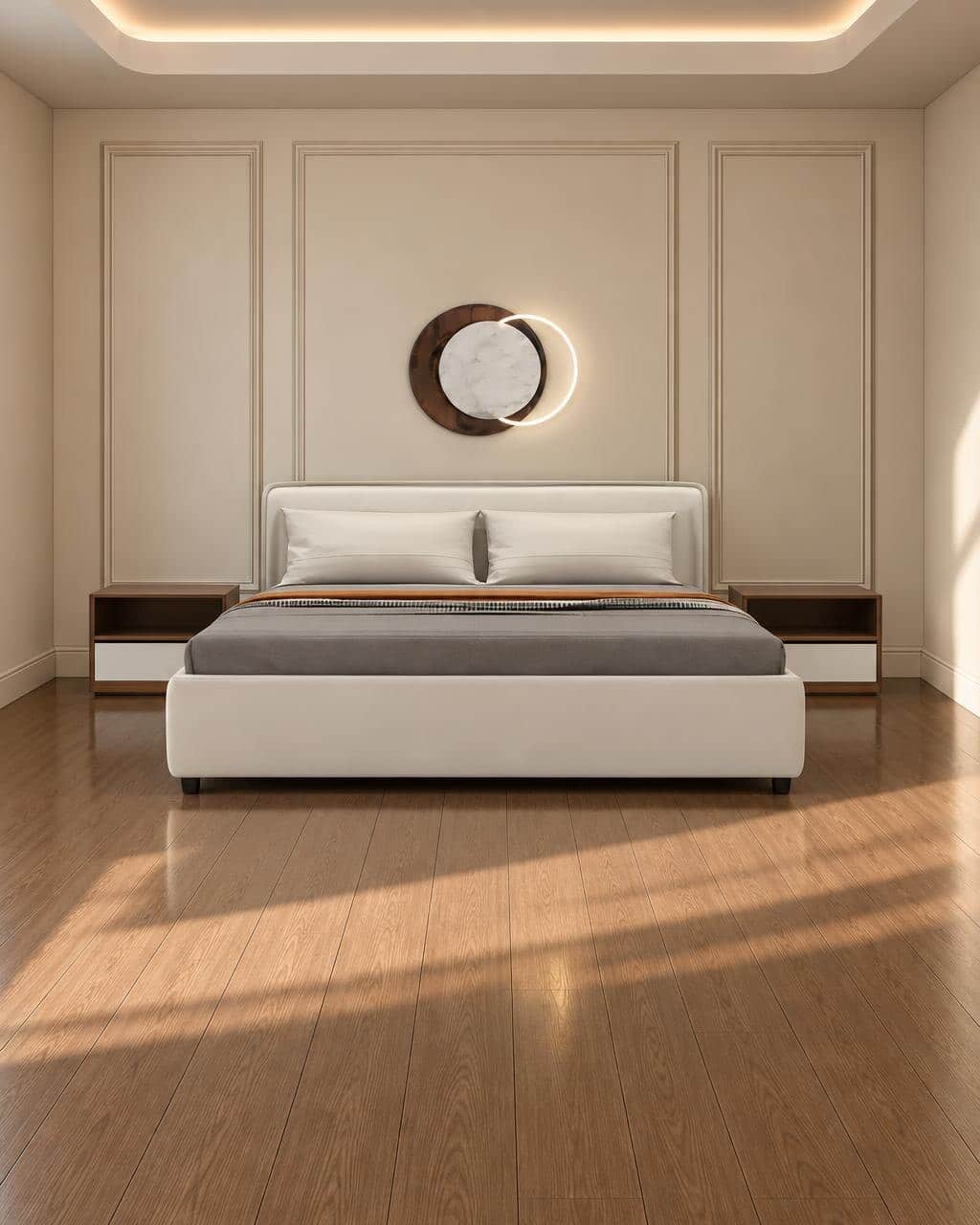 Vixo Bed and Nightstand Set