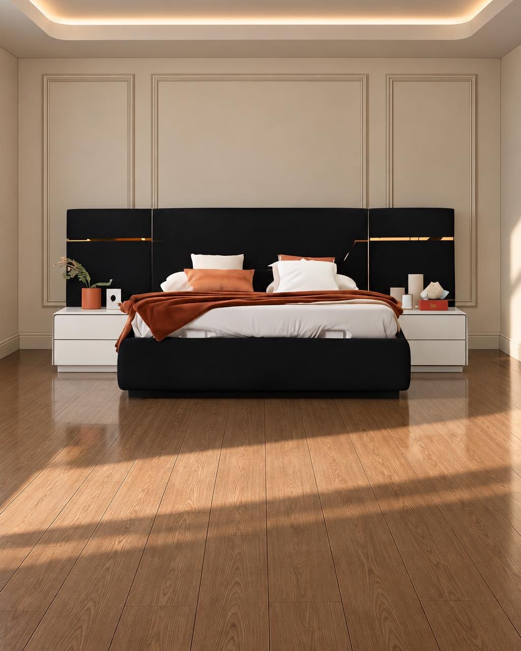 Bavo Bed and Nightstand Set