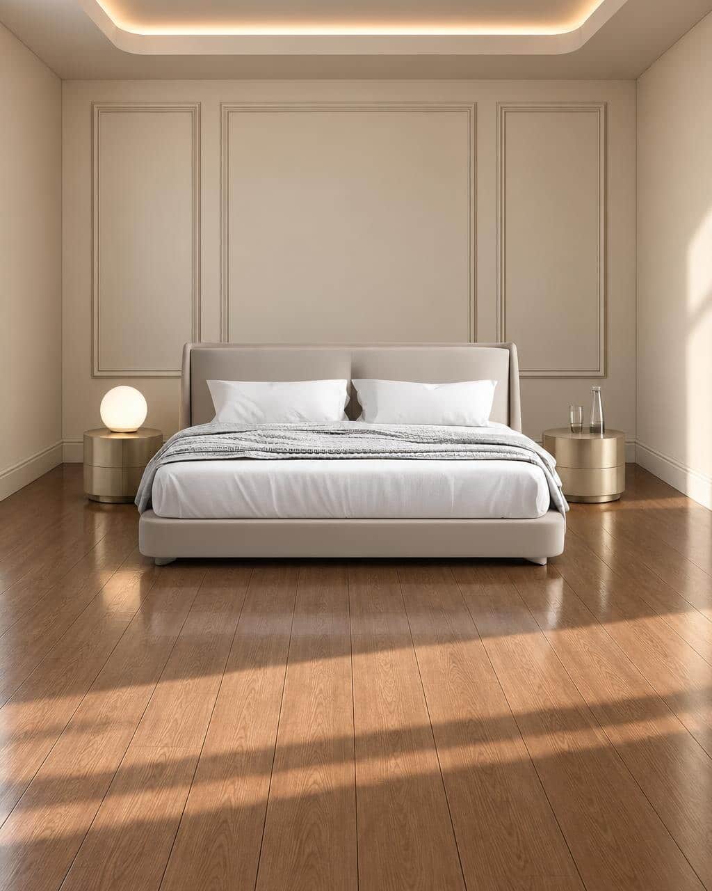 Garo Bed and Nightstand Set