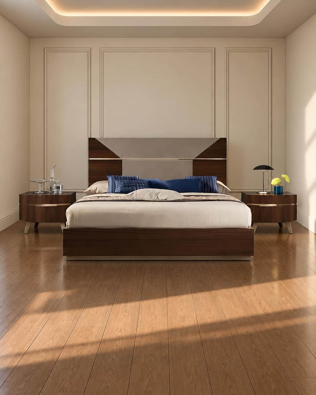 Delor Bed and Nightstand Set