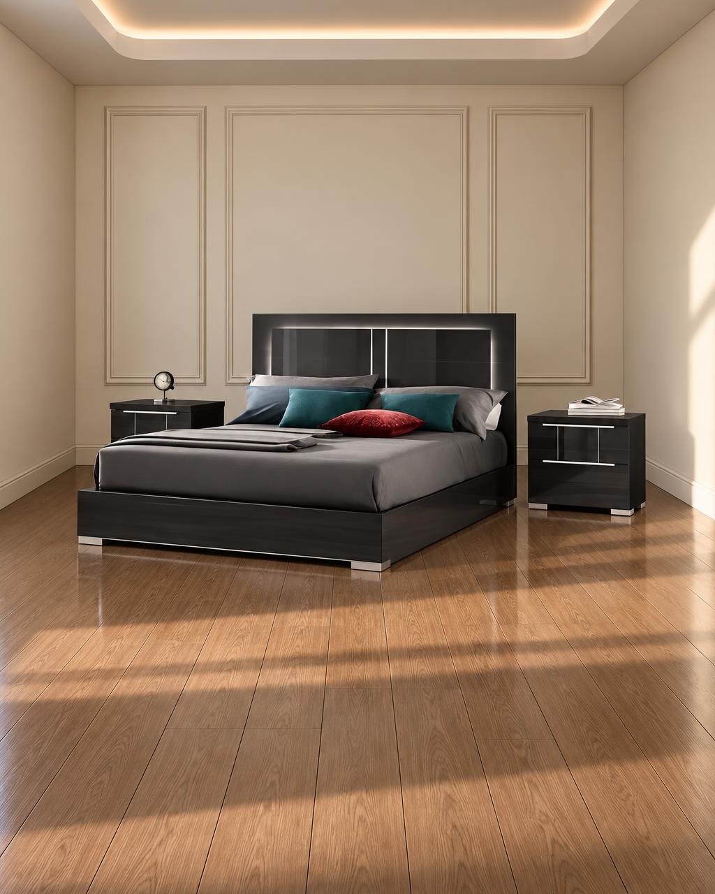Vona Bed and Nightstand Set