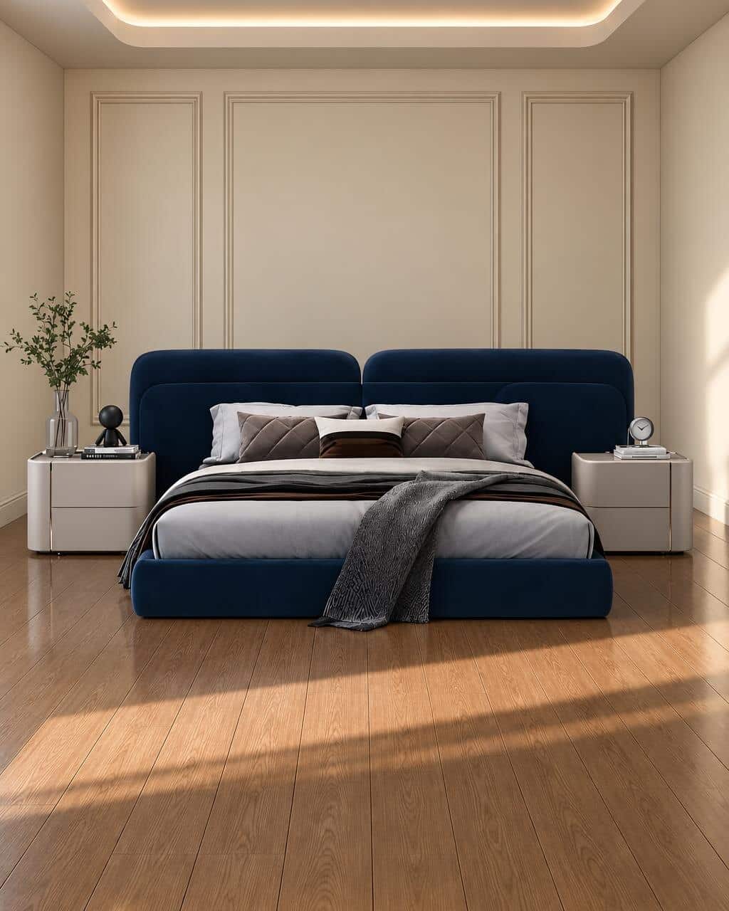 Maya Bed and Nightstand Set