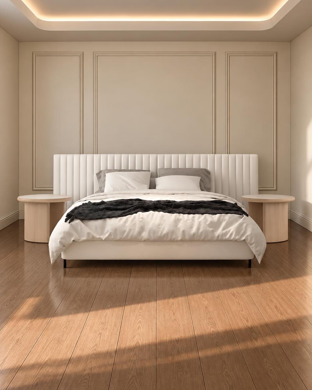 Sola Bed and Nightstand Set