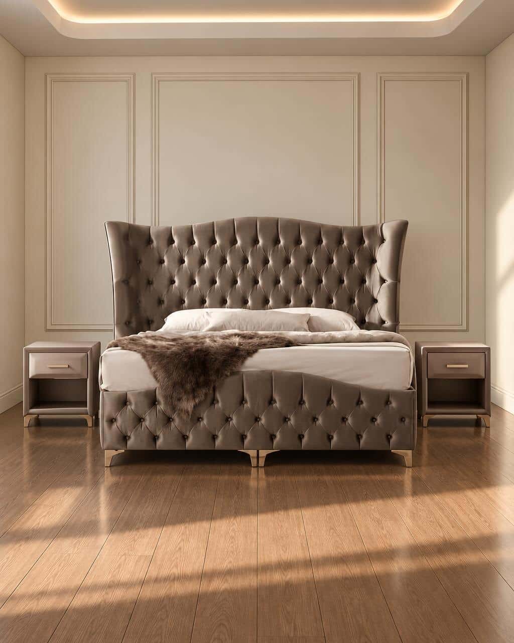 Nilo Bed and Nightstand Set