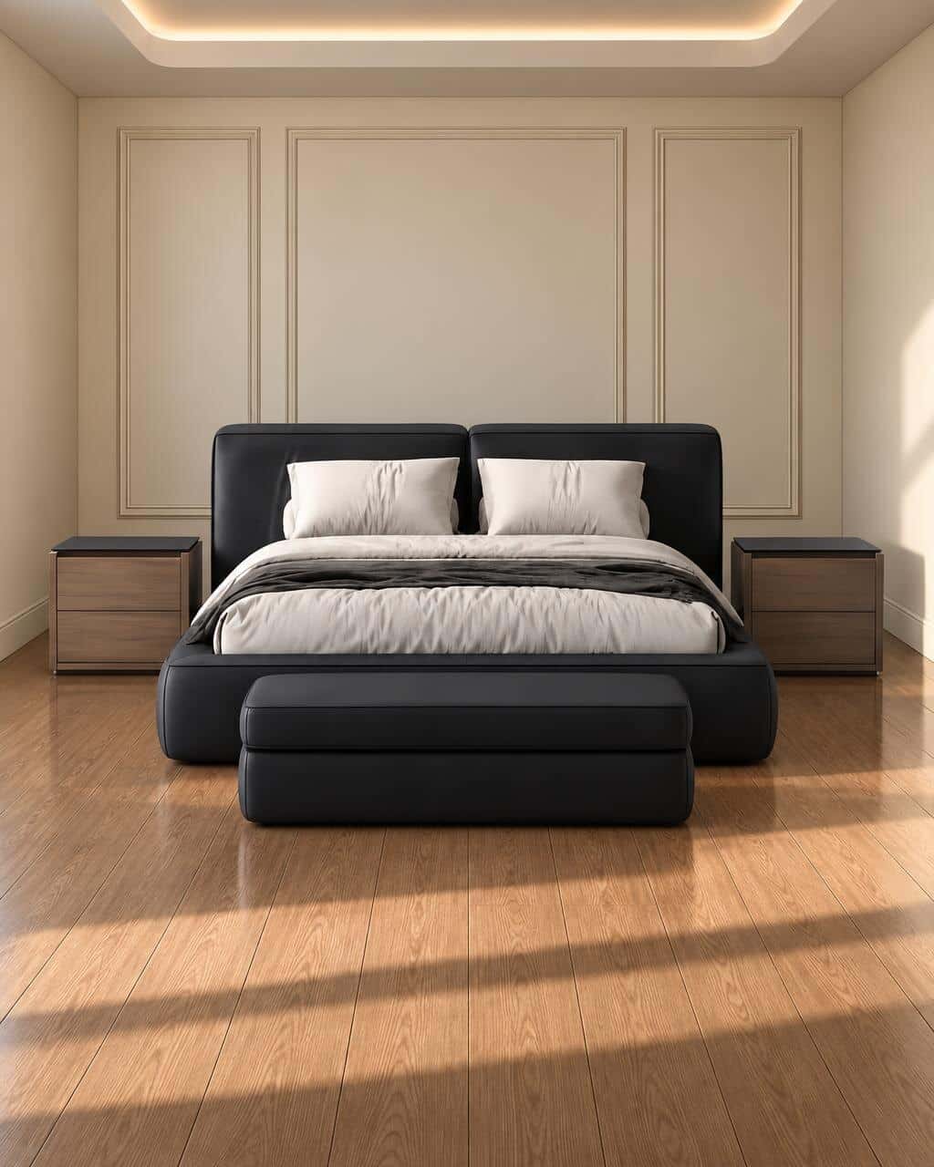 Nila Bed and Nightstand Set