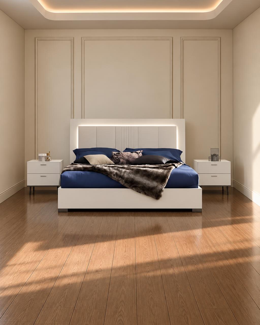 Tivo Bed and Nightstand Set