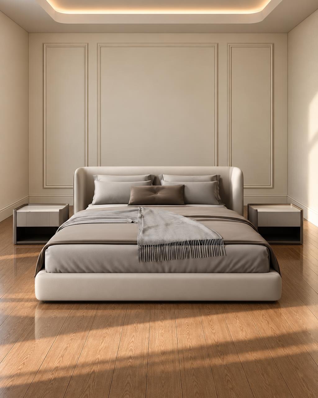 Nari Bed and Nightstand Set