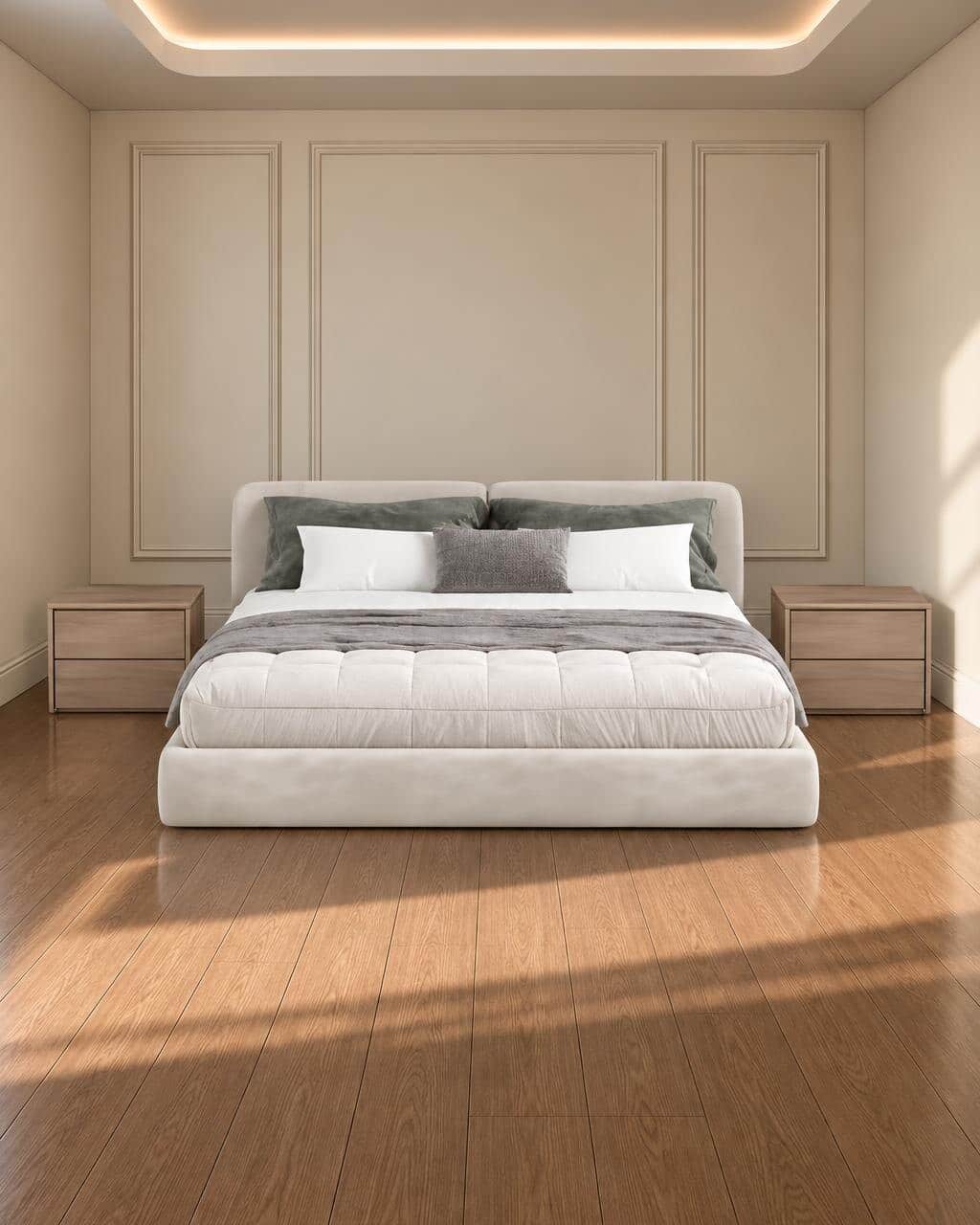 Pavi Bed and Nightstand Set