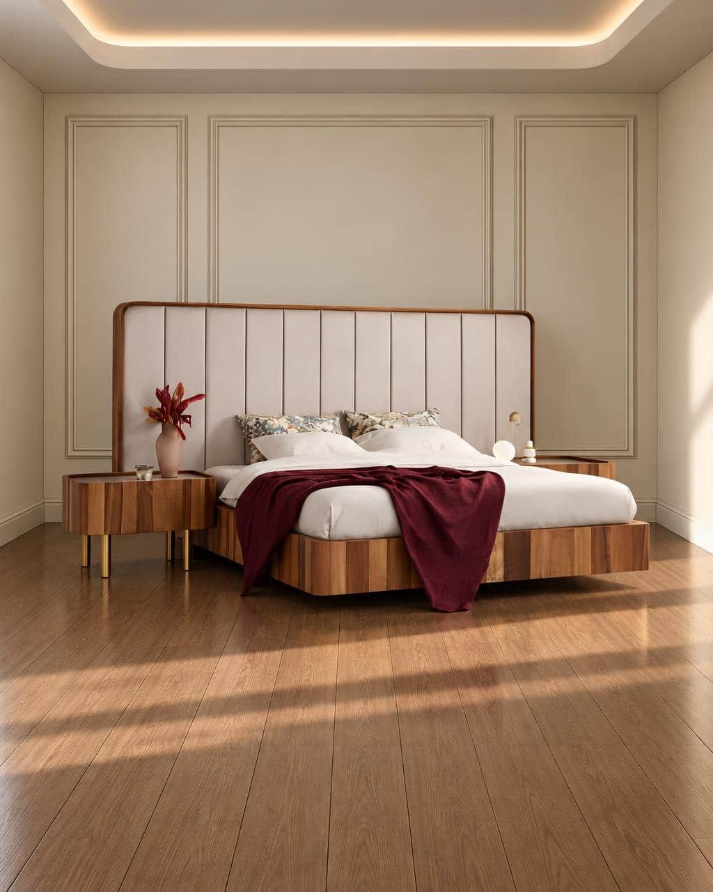 Daro Bed and Nightstand Set