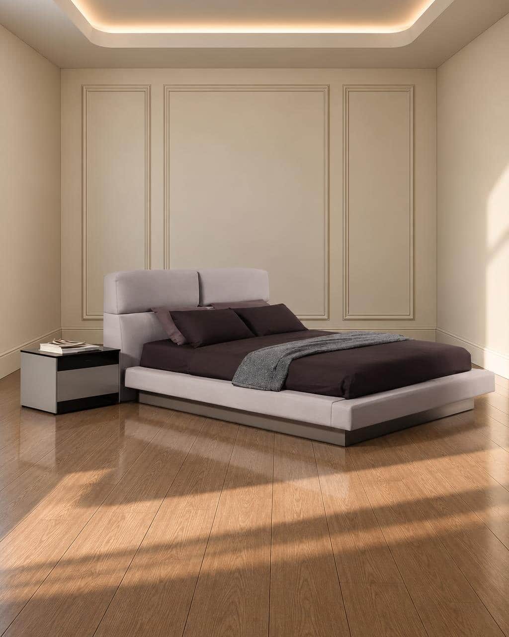Divo Bed and Nightstand Set