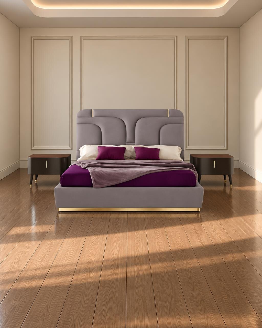 Eron Bed and Nightstand Set