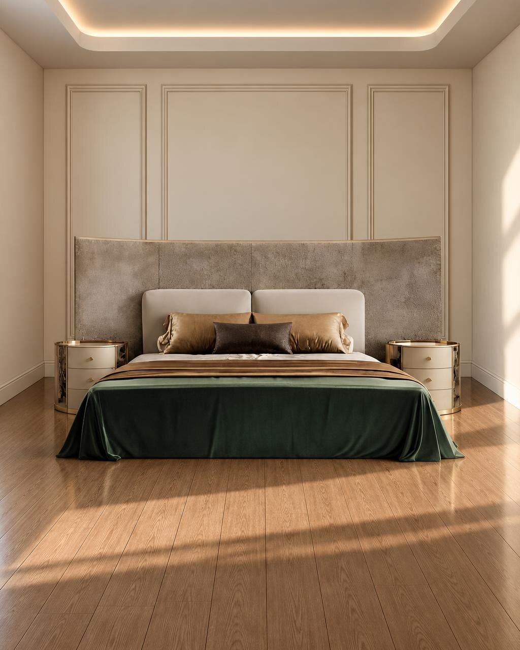 Mova Bed and Nightstand Set